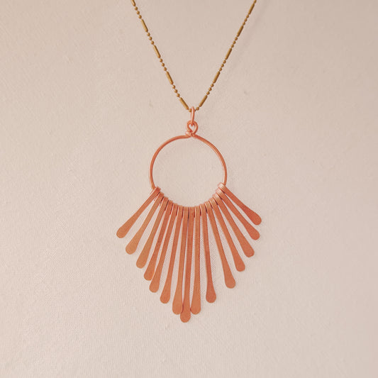 Copper Waterfall Necklace