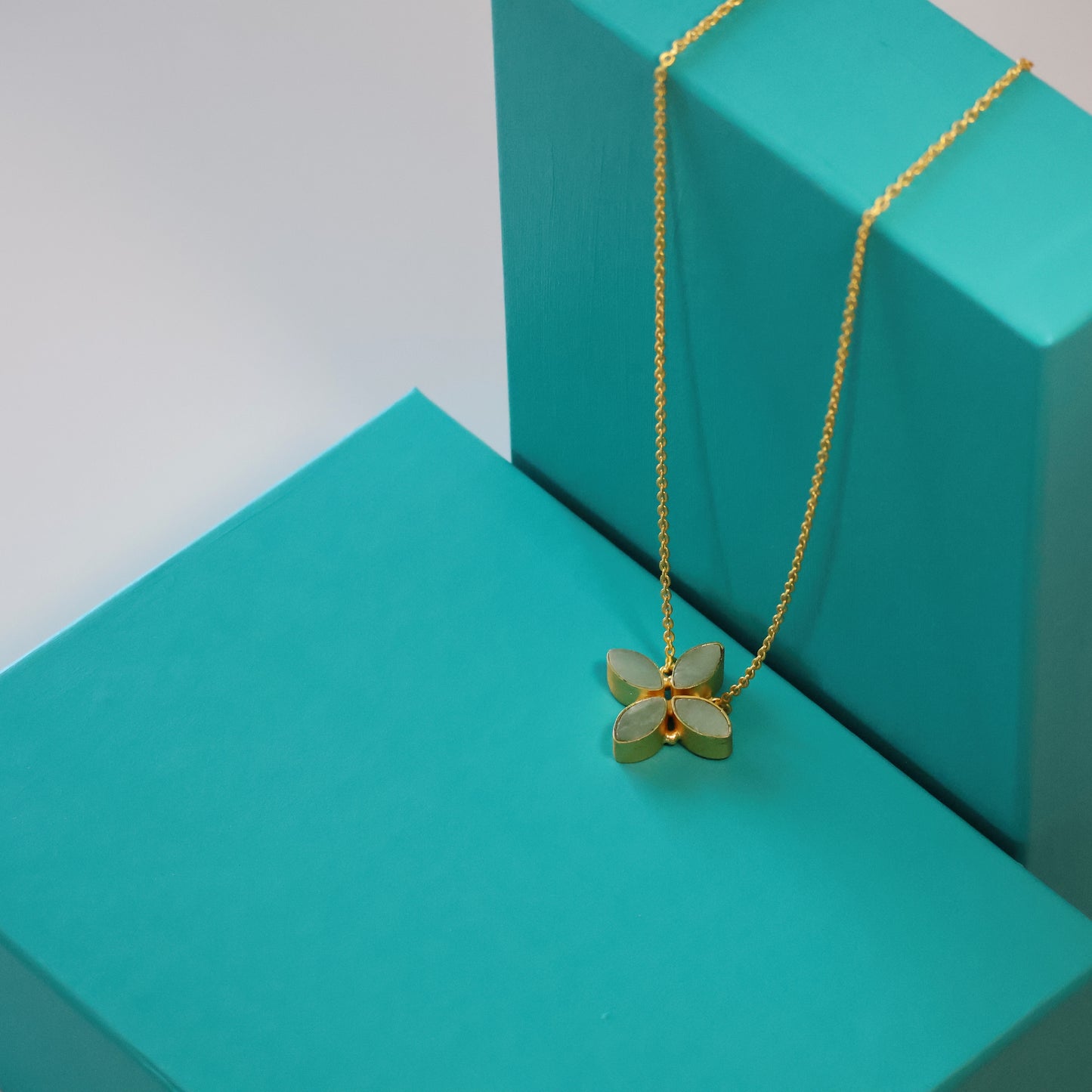 Amazonite Flower Necklace