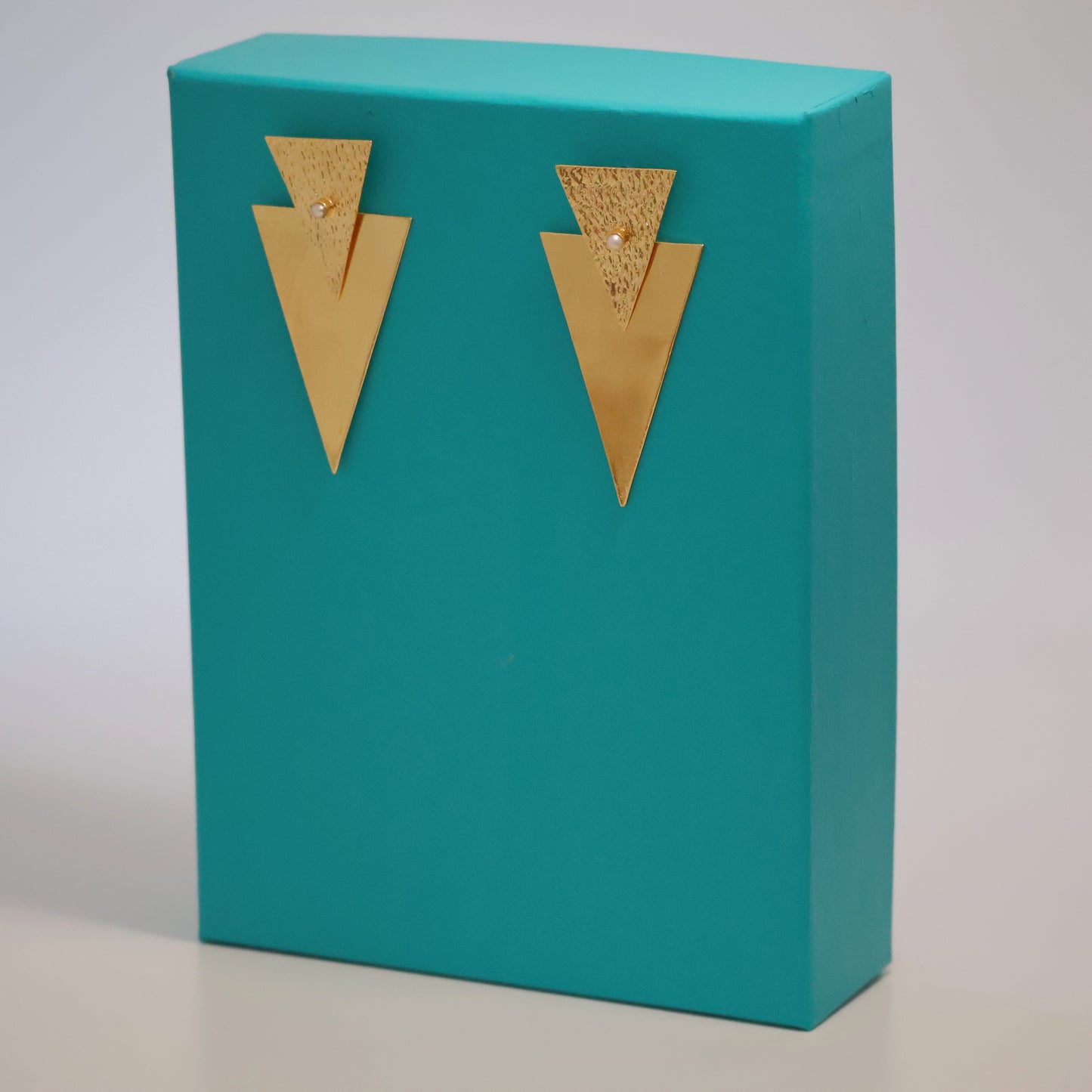 Tiered Triangle Earrings