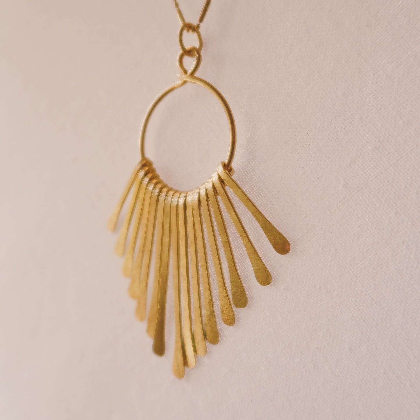 Brass Waterfall Necklace