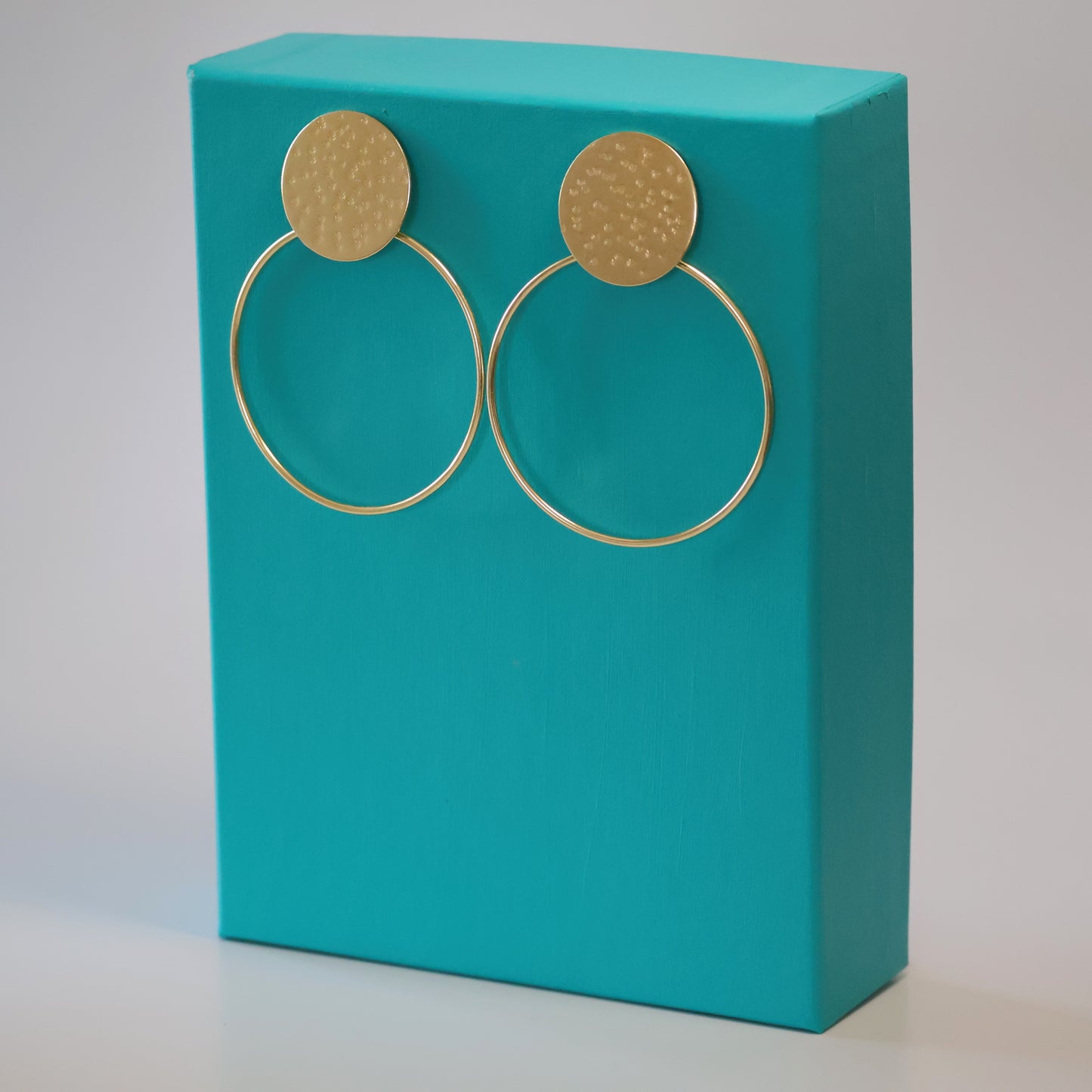 Hammered Circle Earrings