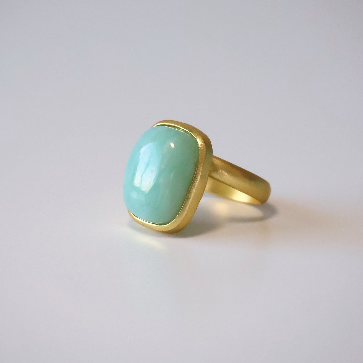 Cabochon Amazonite Ring