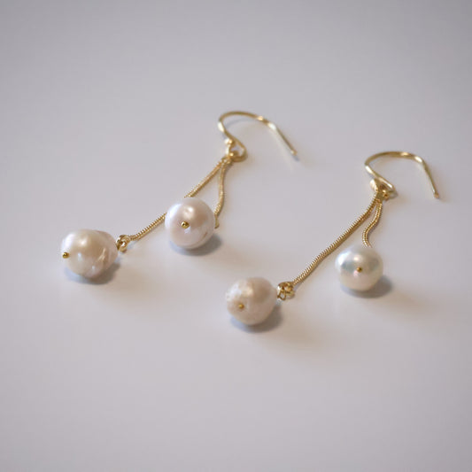 Pearl Droplets Earrings