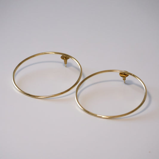 Stud Full Moon Earrings