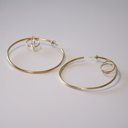 Globe Hoop Earrings