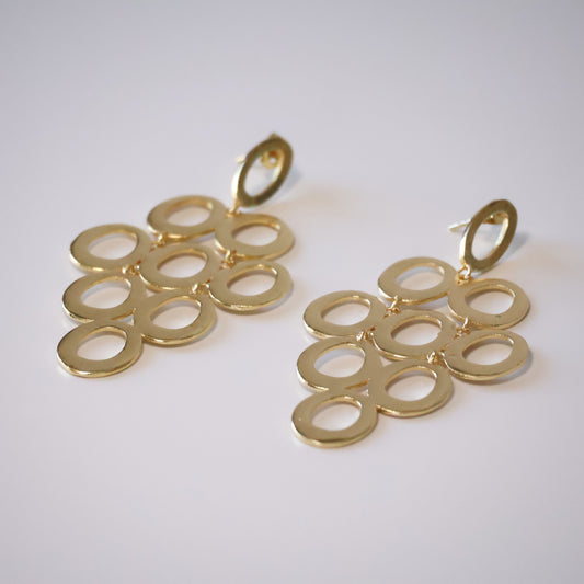 Tiered Oval Earrings