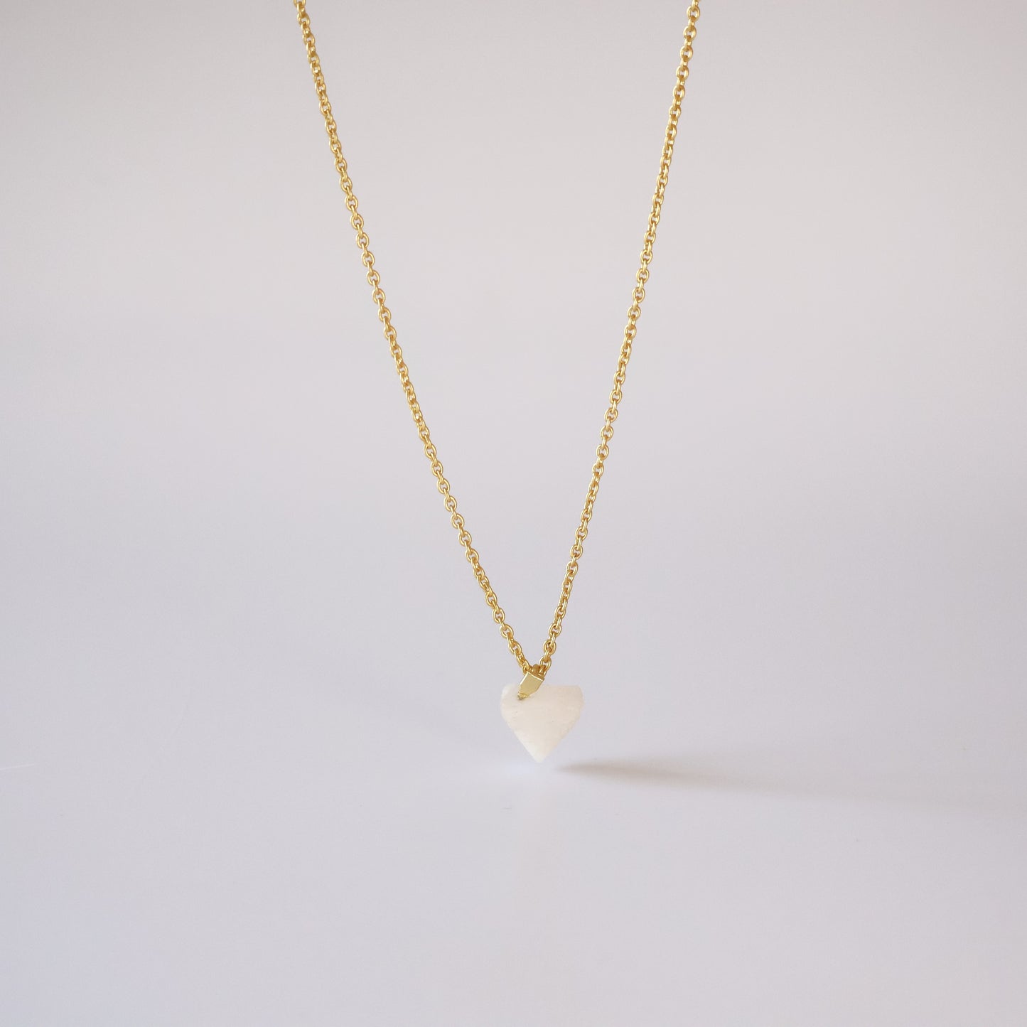 Triangle Moonstone Necklace