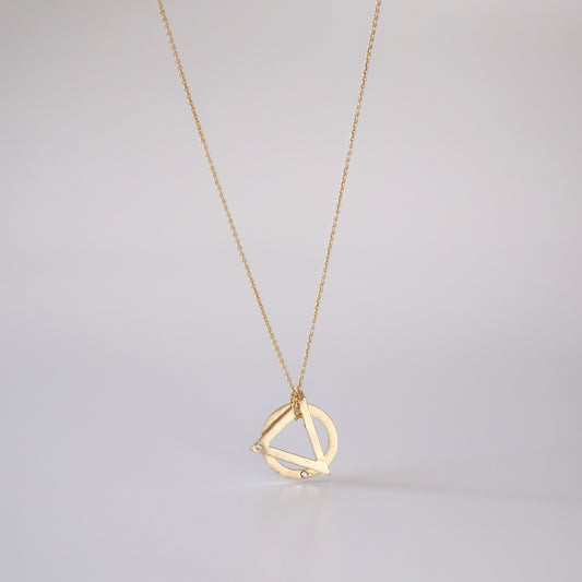 Triangle Circle Necklace
