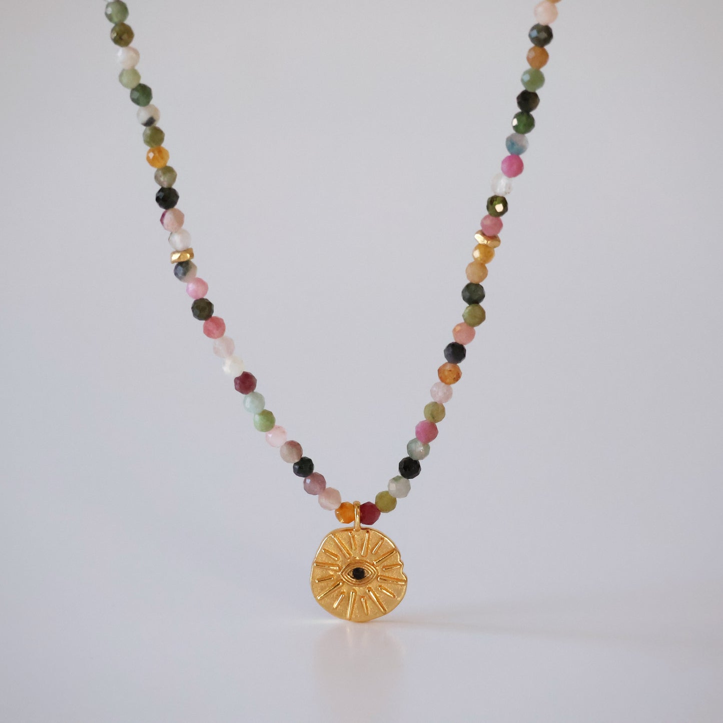 Evil Eye Tourmaline Necklace
