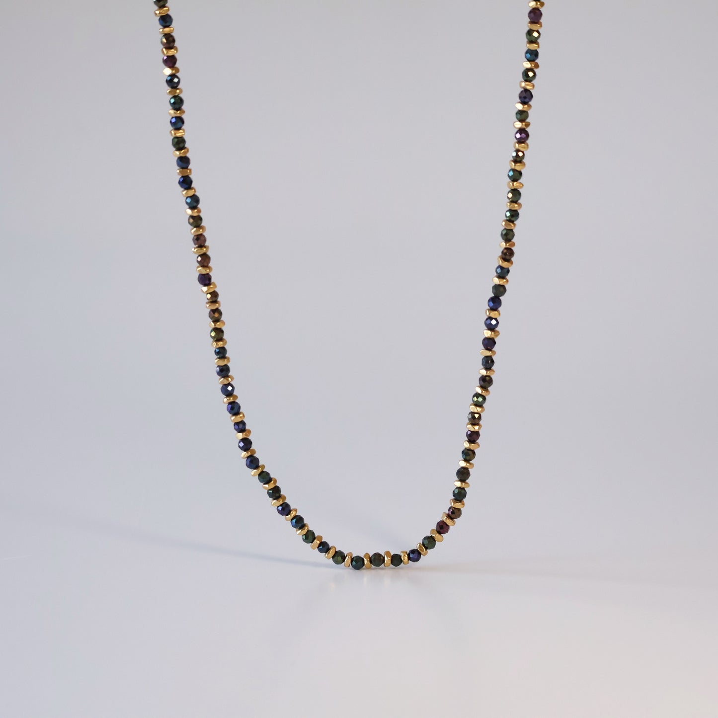 Beaded Pyrite Necklace