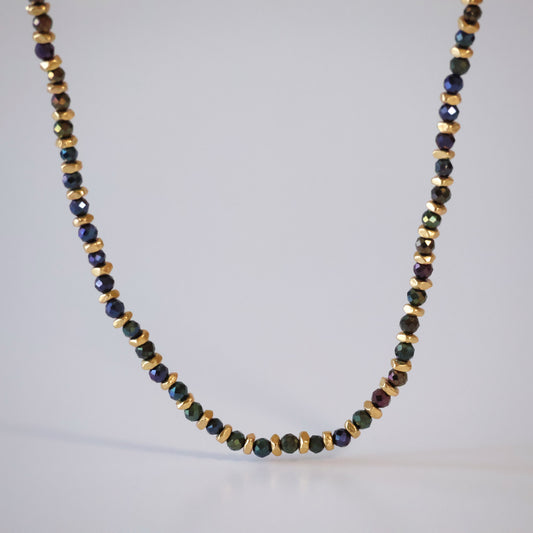 Beaded Pyrite Necklace