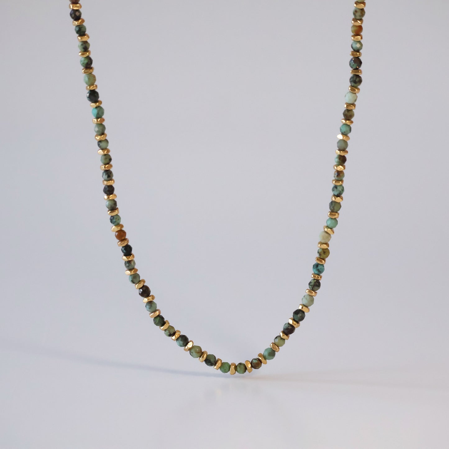 Multi-Beaded Turquoise Necklace