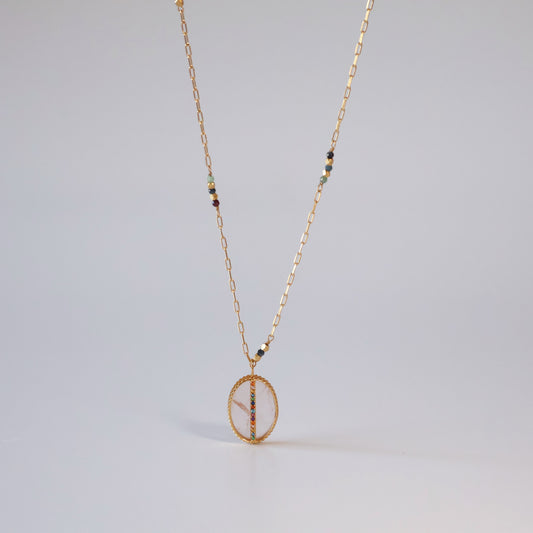 Rose Quartz Charm Necklace