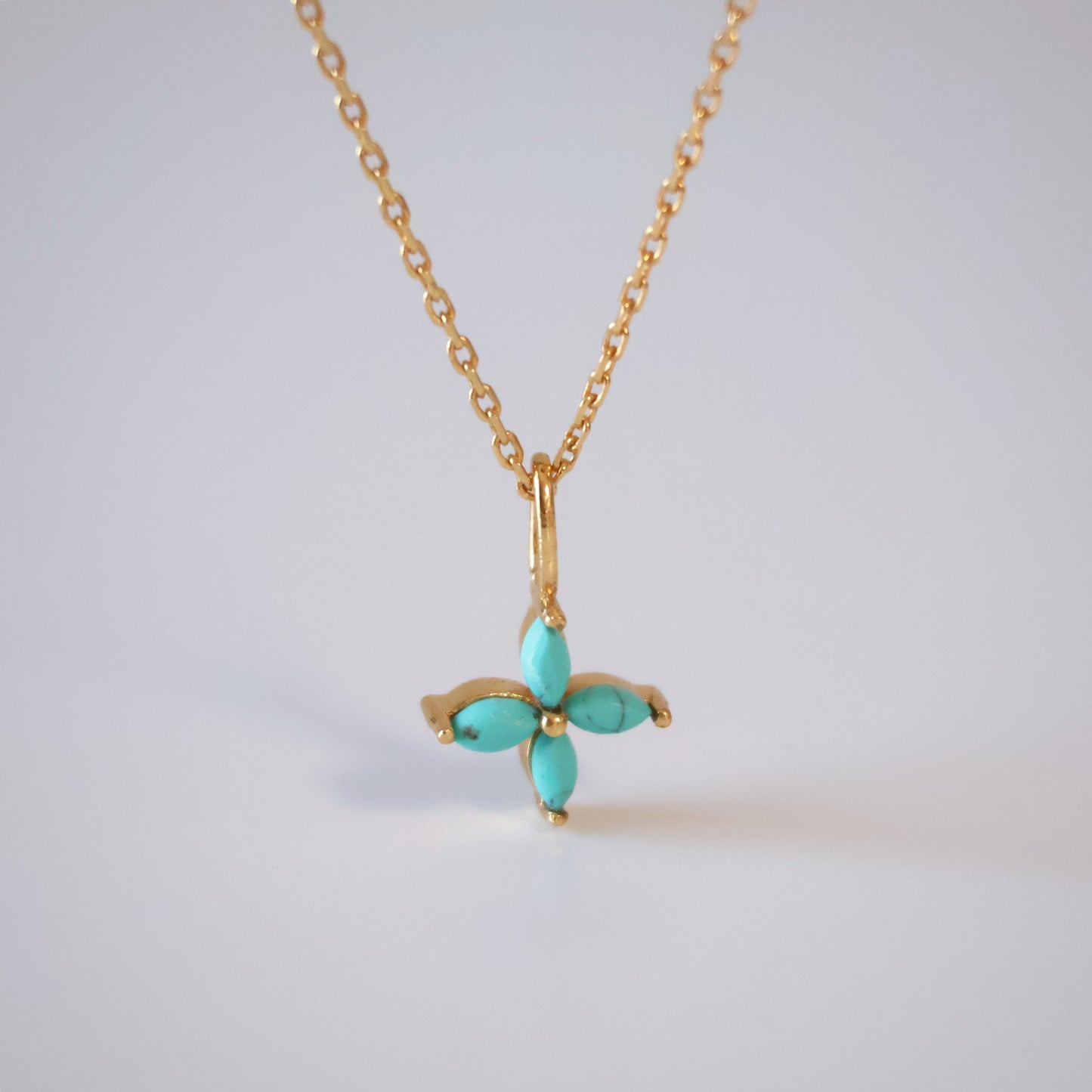 Turquoise Flower Necklace