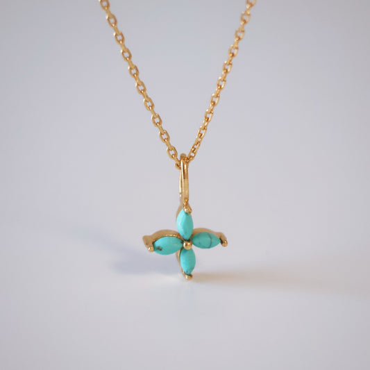 Turquoise Flower Necklace