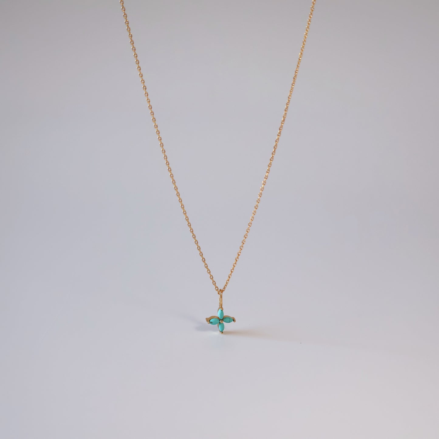 Turquoise Flower Necklace