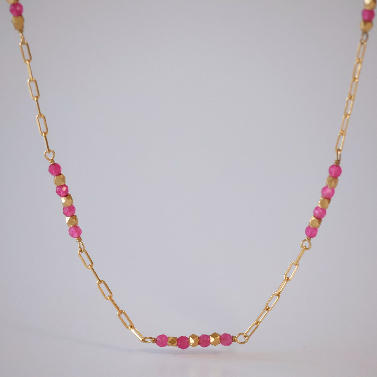 Pink Jade Harmony Necklace