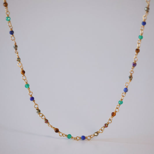 Rainbow Gemstone Necklace
