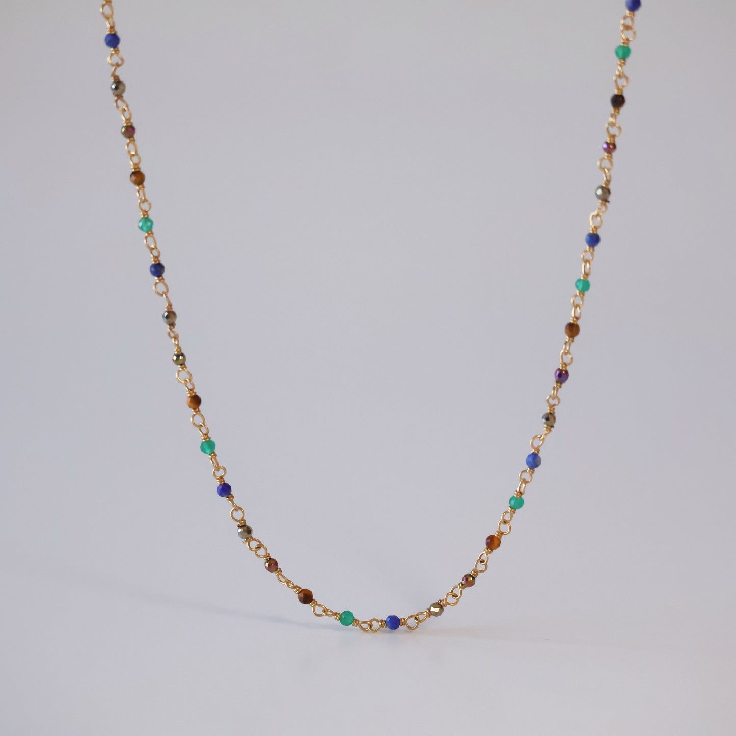 Rainbow Gemstone Necklace