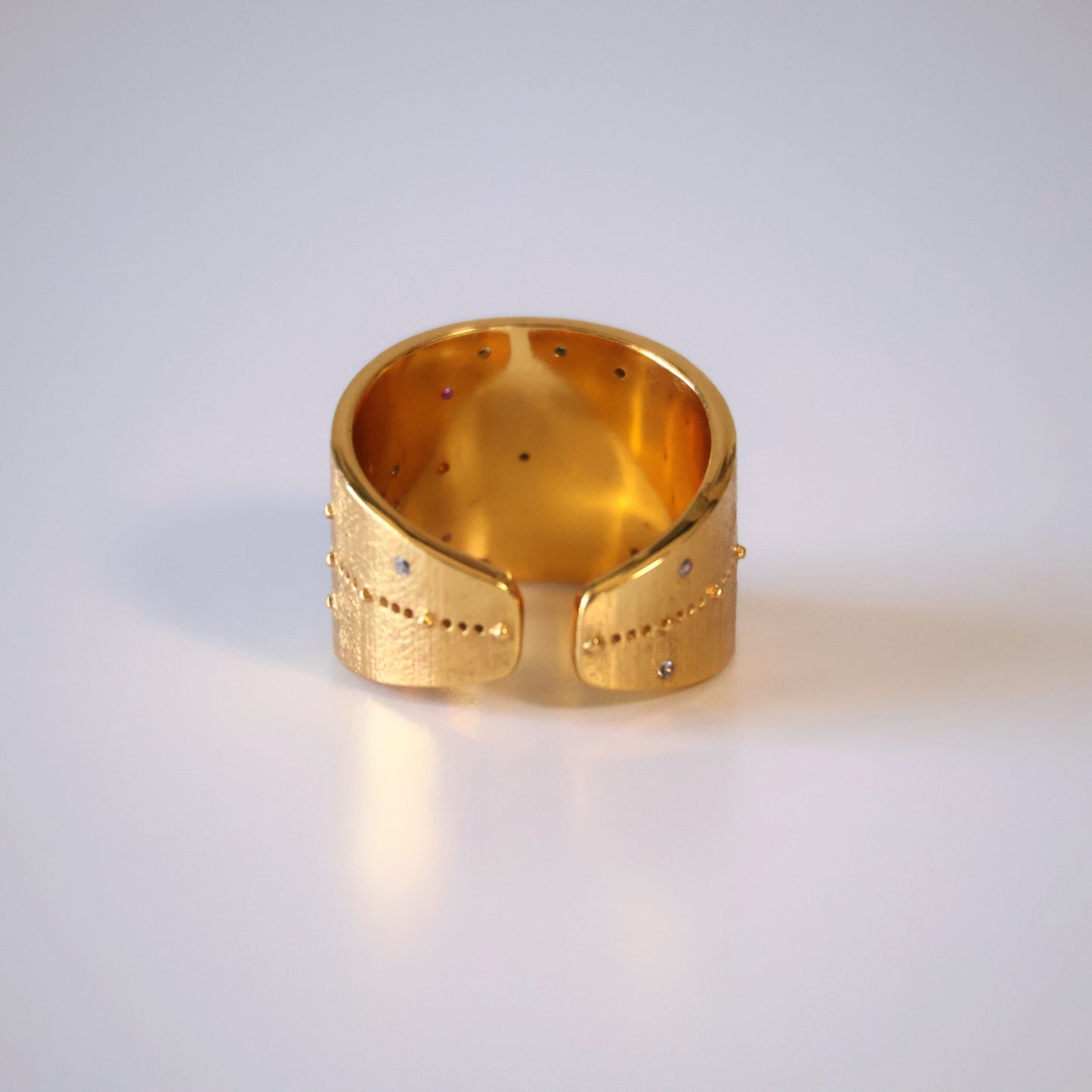Black Spinel Cosmos Ring