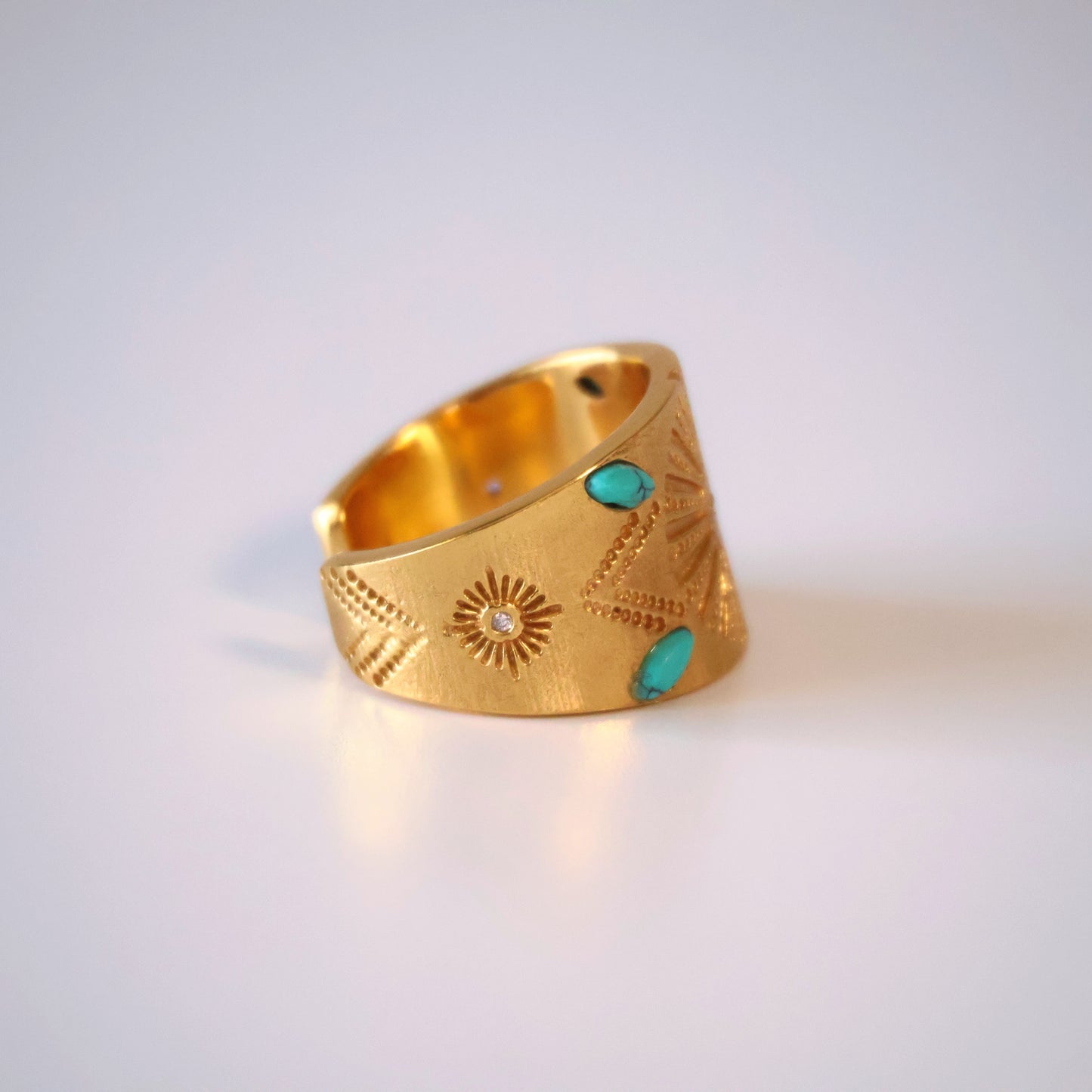 Turquoise Evil Eye Ring