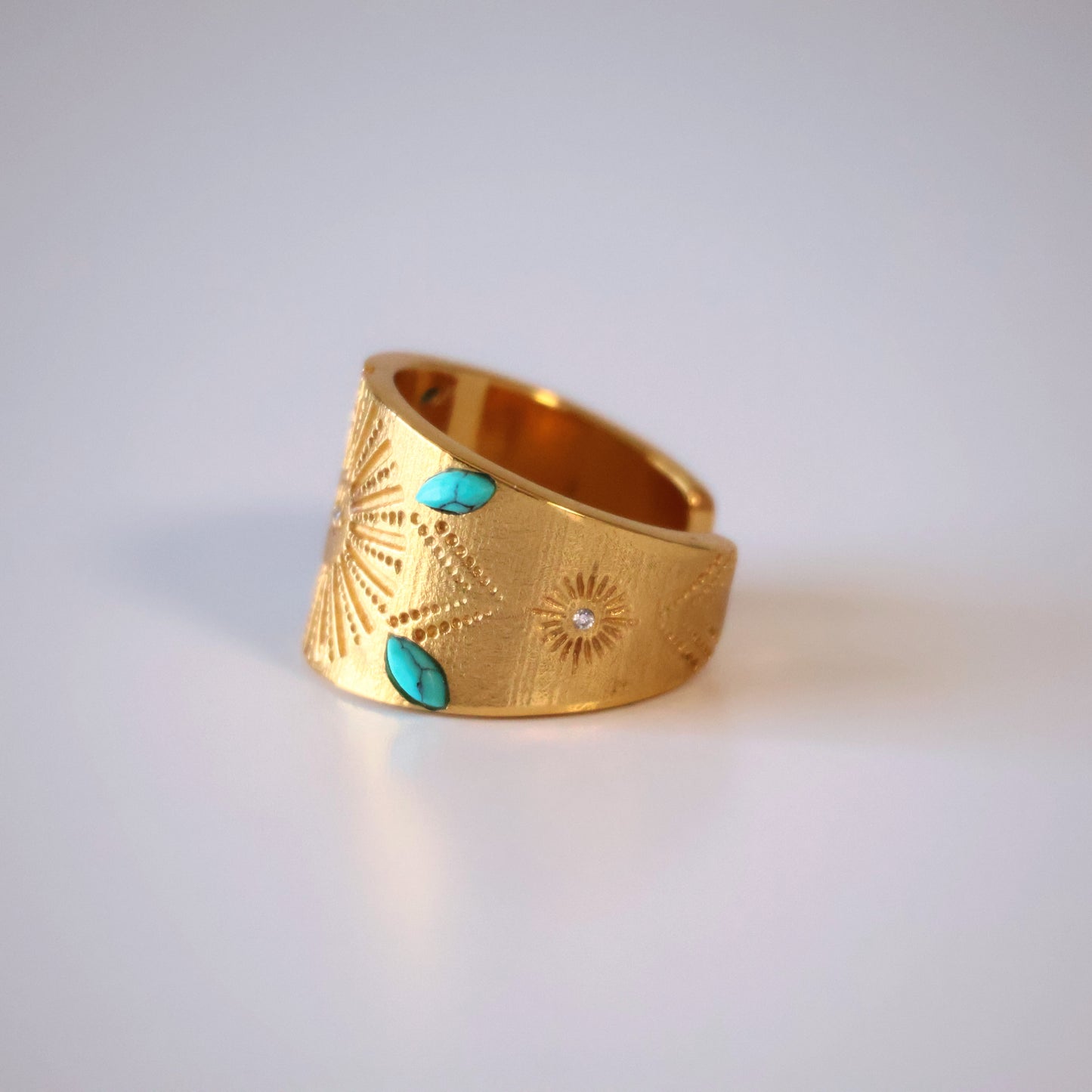 Turquoise Evil Eye Ring
