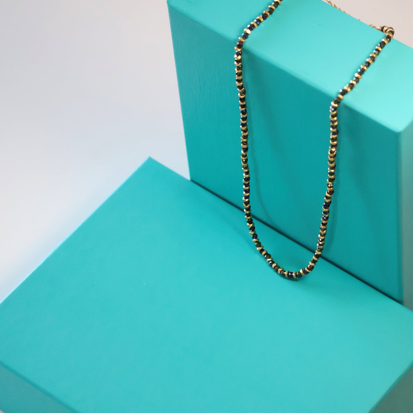 Beaded Pyrite Necklace