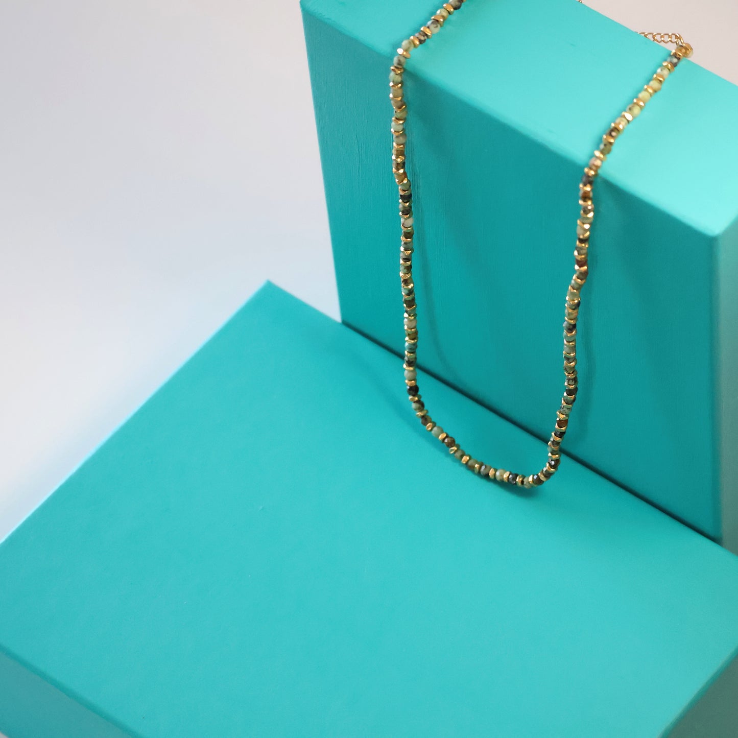 Multi-Beaded Turquoise Necklace