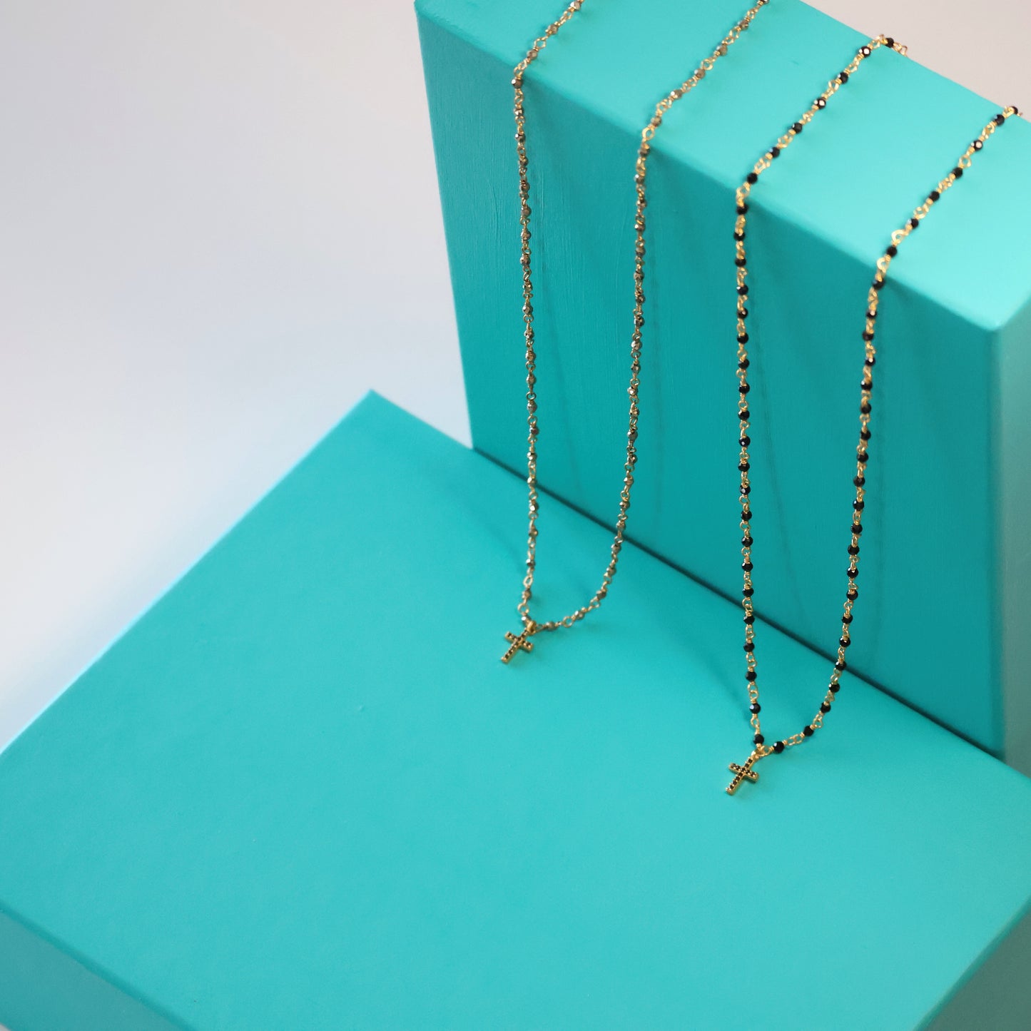 Pyrite Cross Necklace