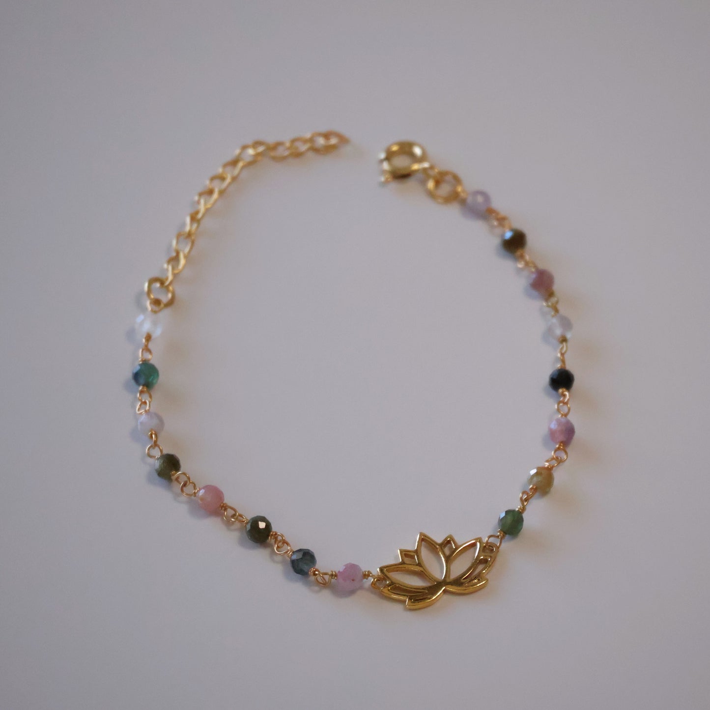 Lotus Tourmaline Bracelet