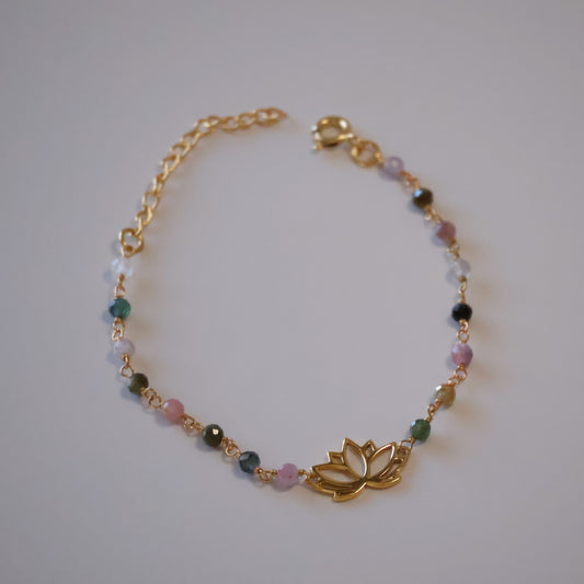 Lotus Tourmaline Bracelet