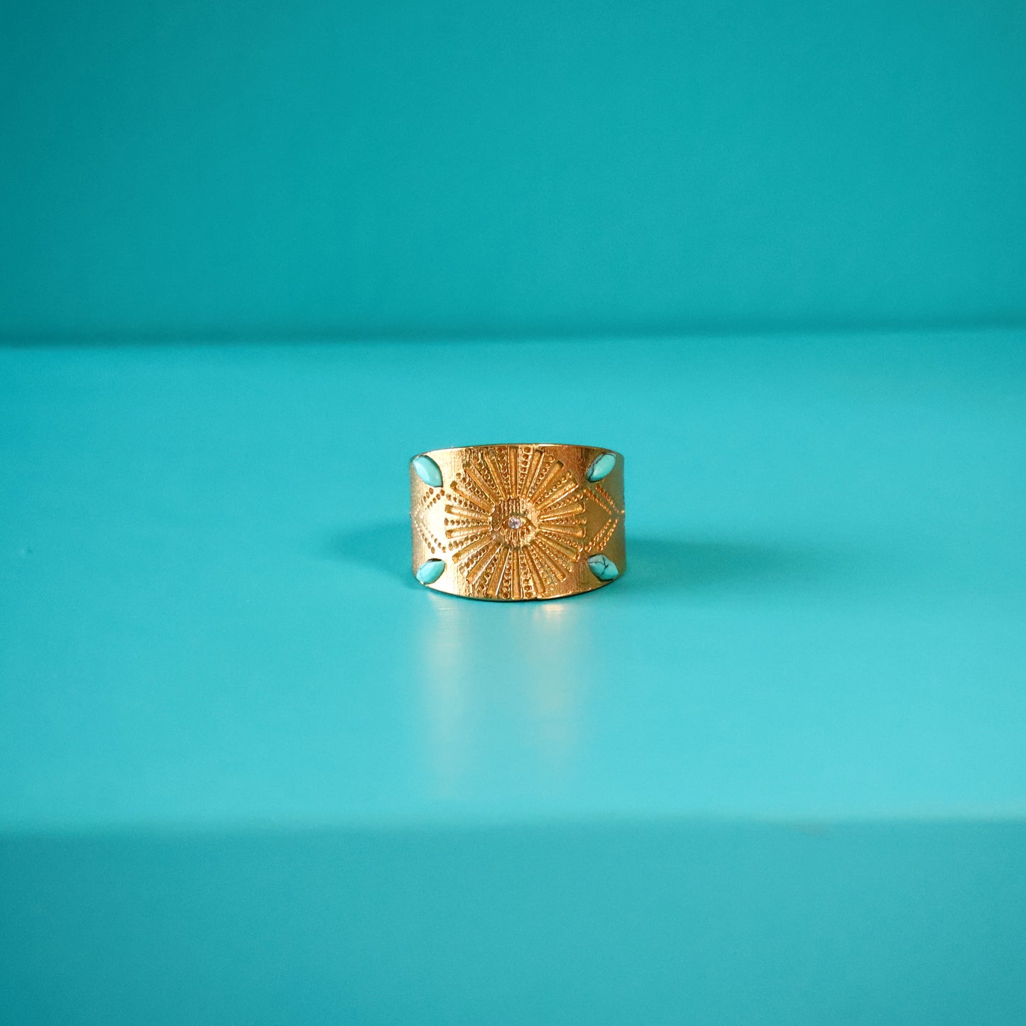 Turquoise Evil Eye Ring