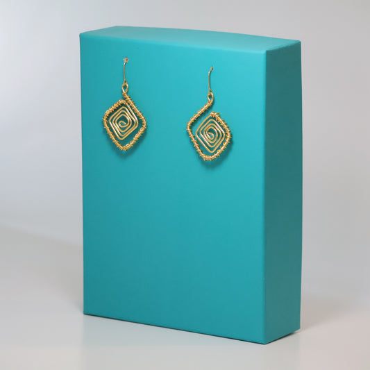 Swirl Square Earrings