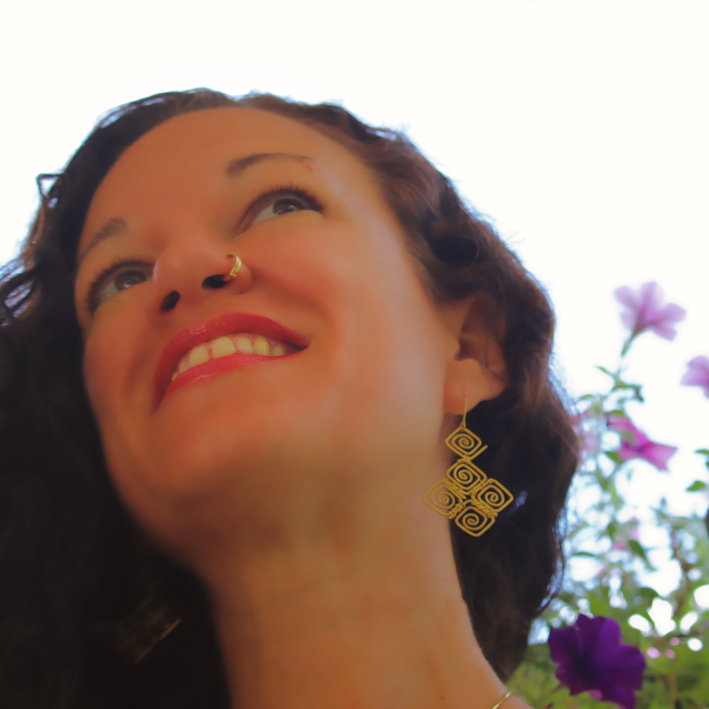 Square Swirl Earrings