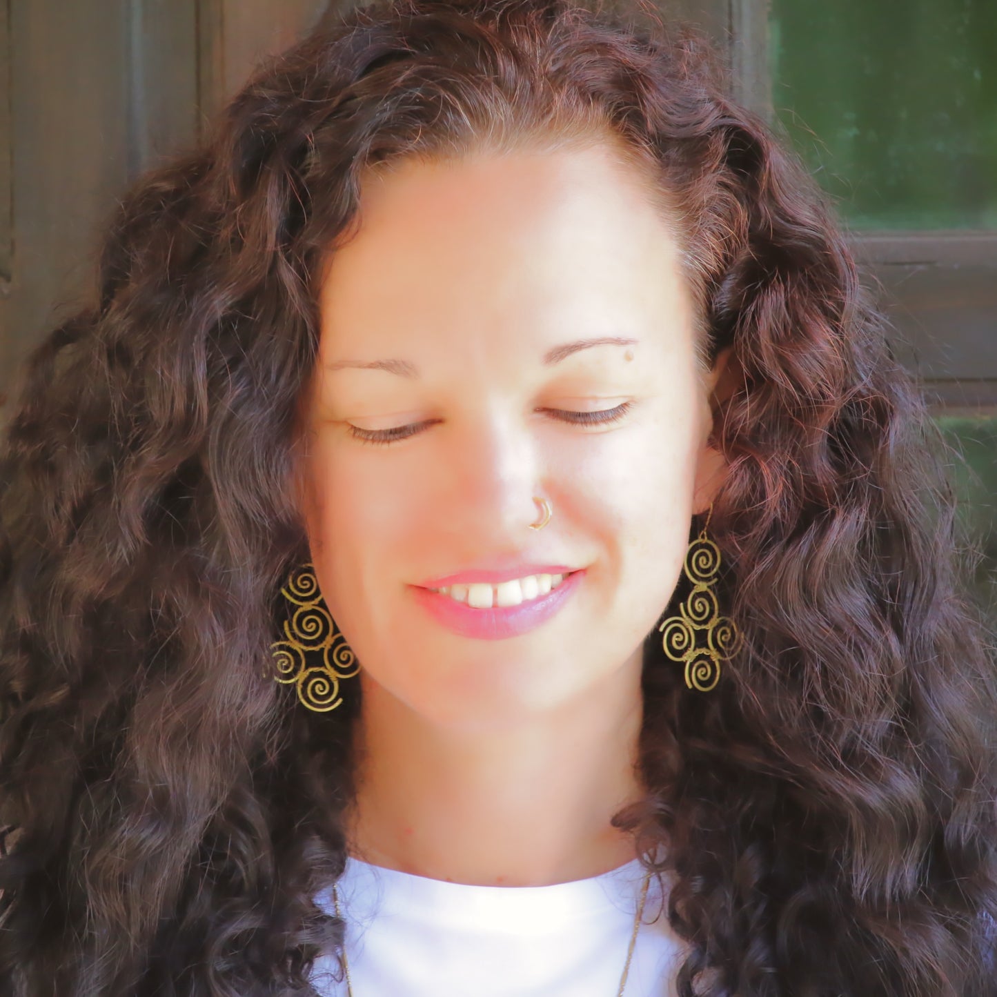 Circle Swirl Earrings