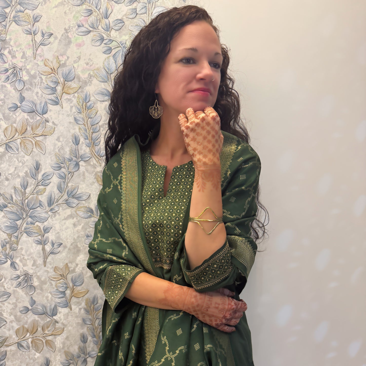 Black Nusa Dua Floral Earrings