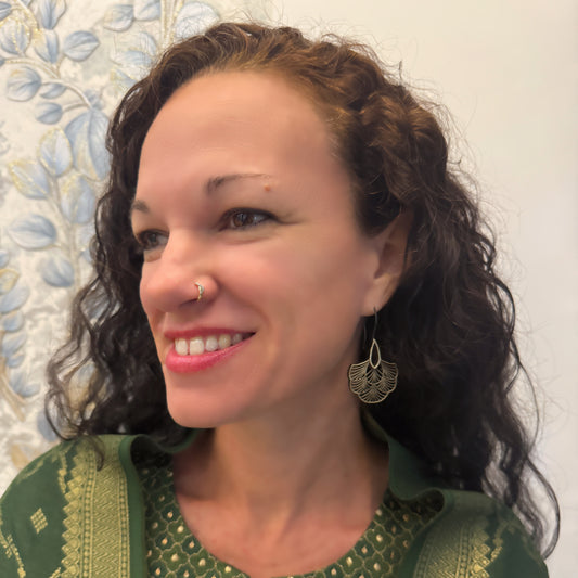 Black Nusa Dua Floral Earrings