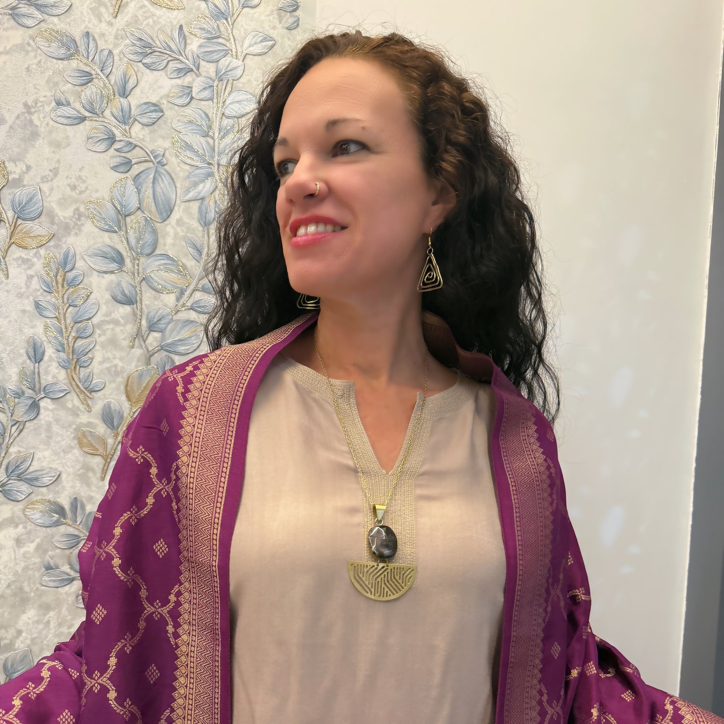 Golden Triangle Earrings