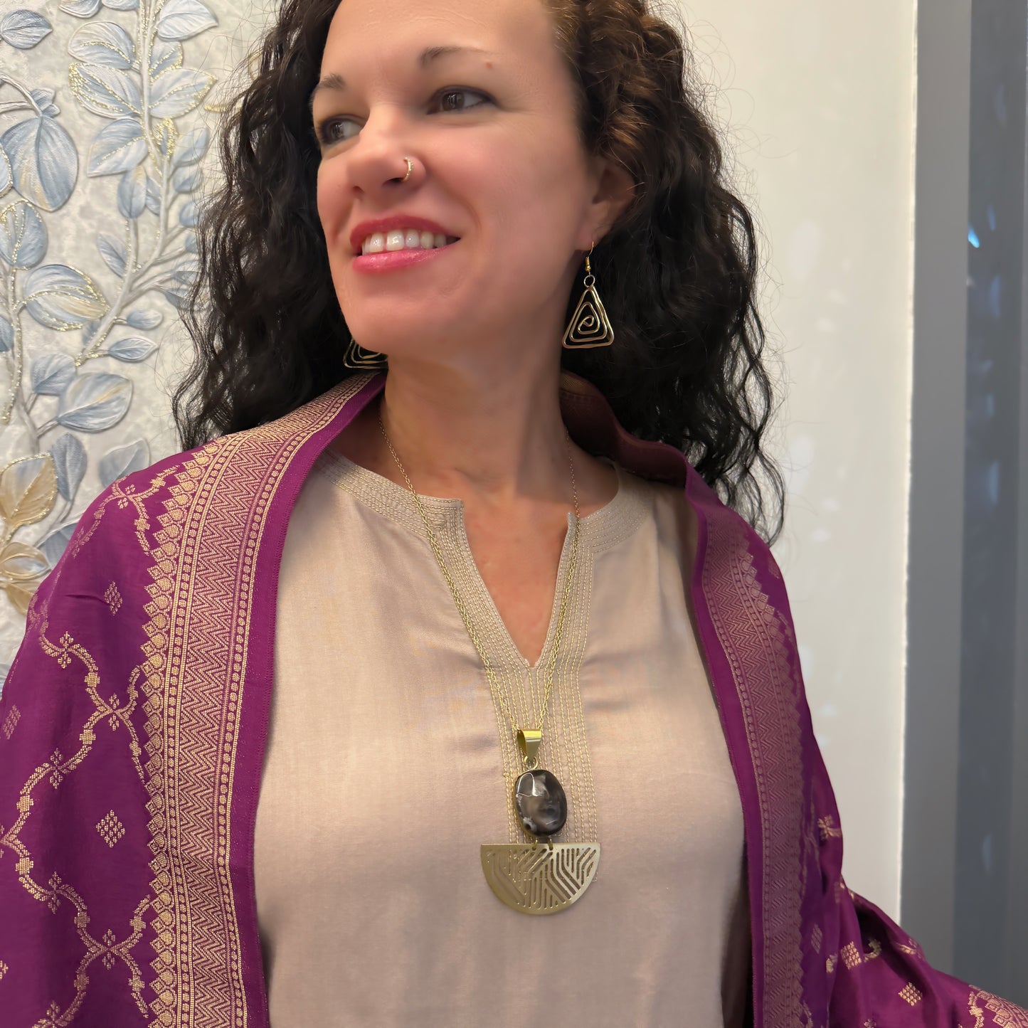 Bark Mandala Necklace