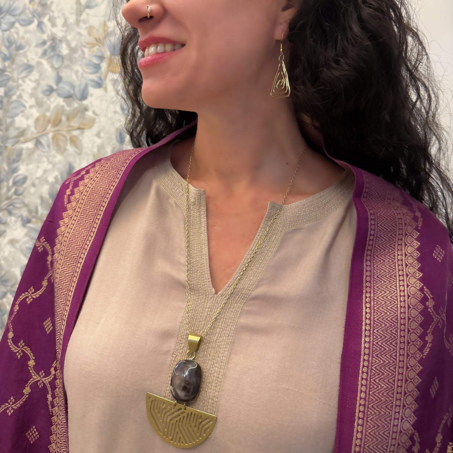 Bark Mandala Necklace