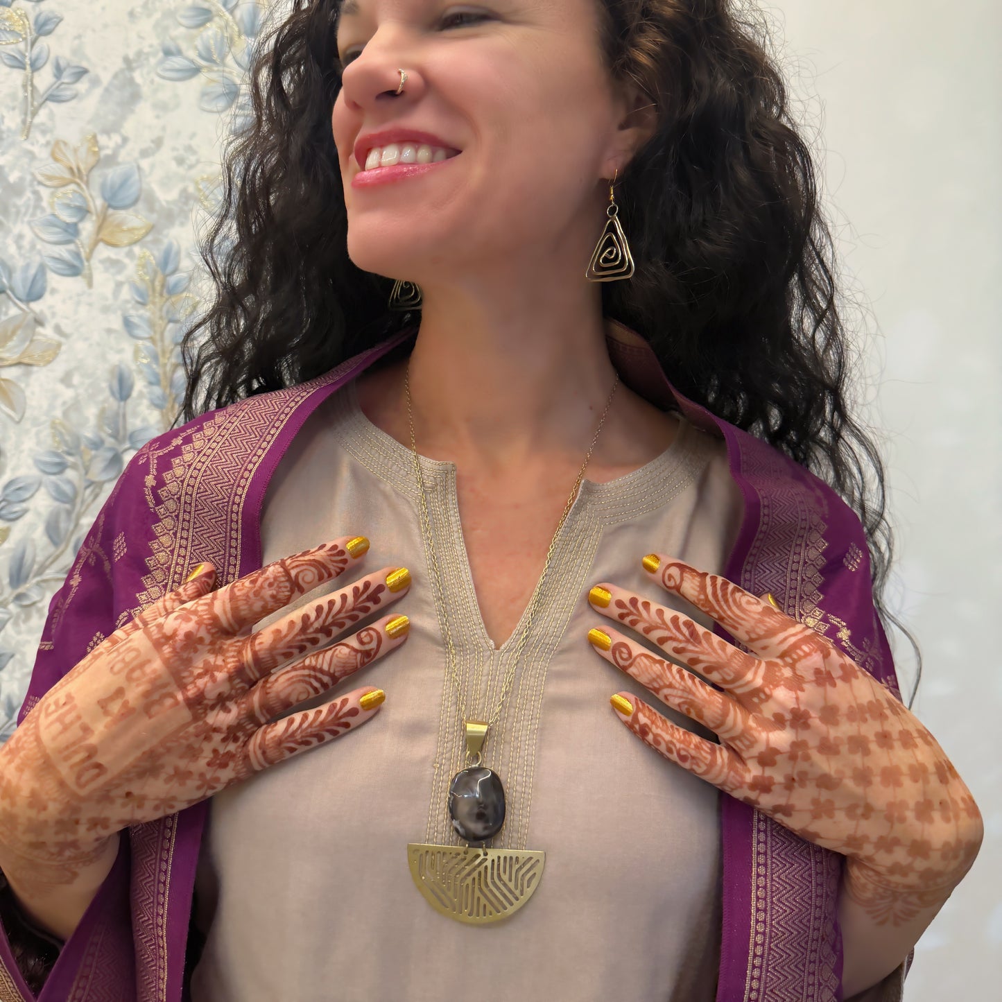 Bark Mandala Necklace