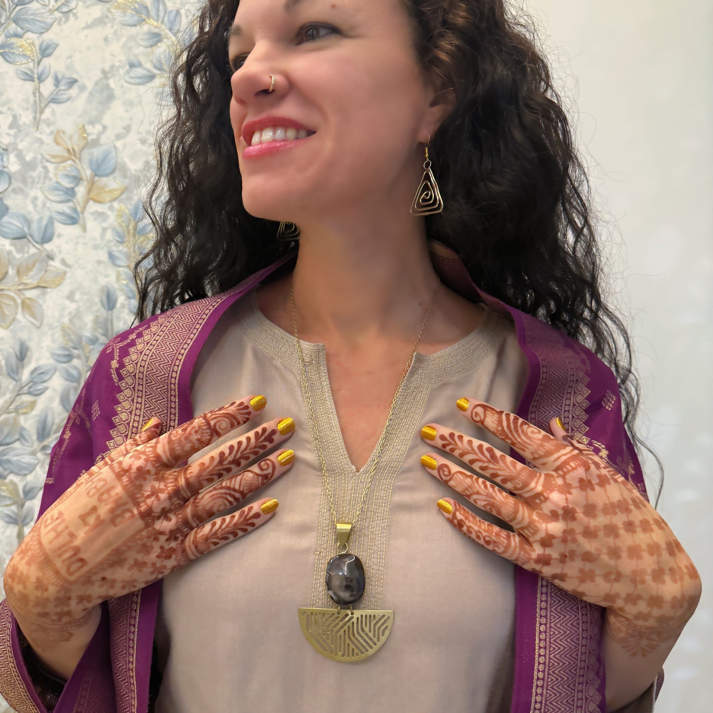 Golden Triangle Earrings