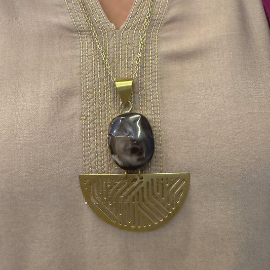 Bark Mandala Necklace