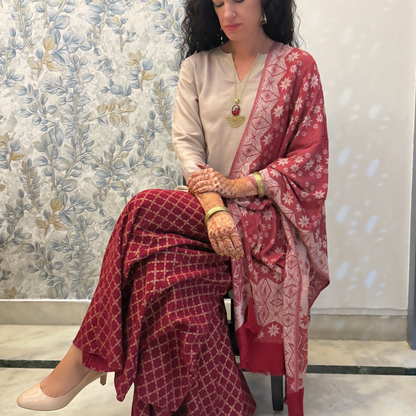 Hibiscus Mandala Necklace