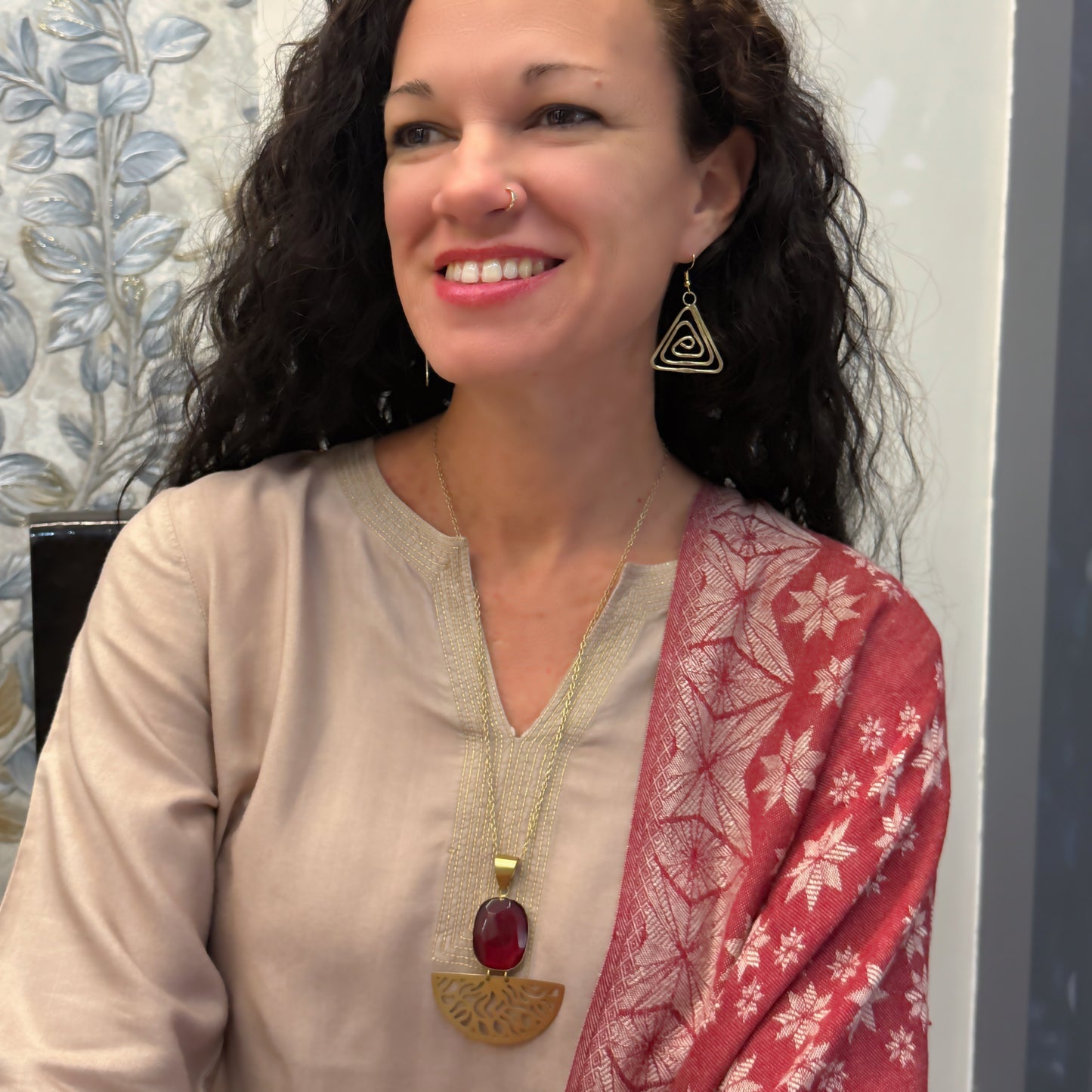 Hibiscus Mandala Necklace