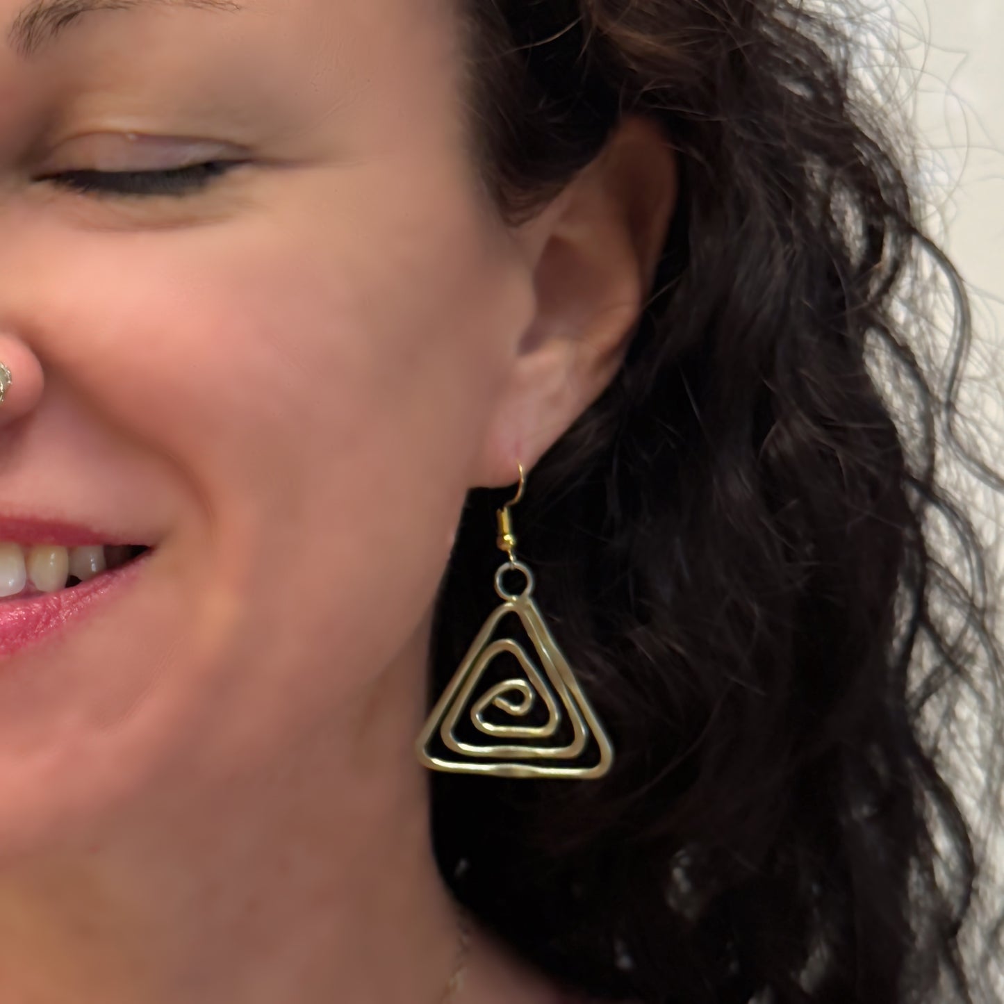 Golden Triangle Earrings