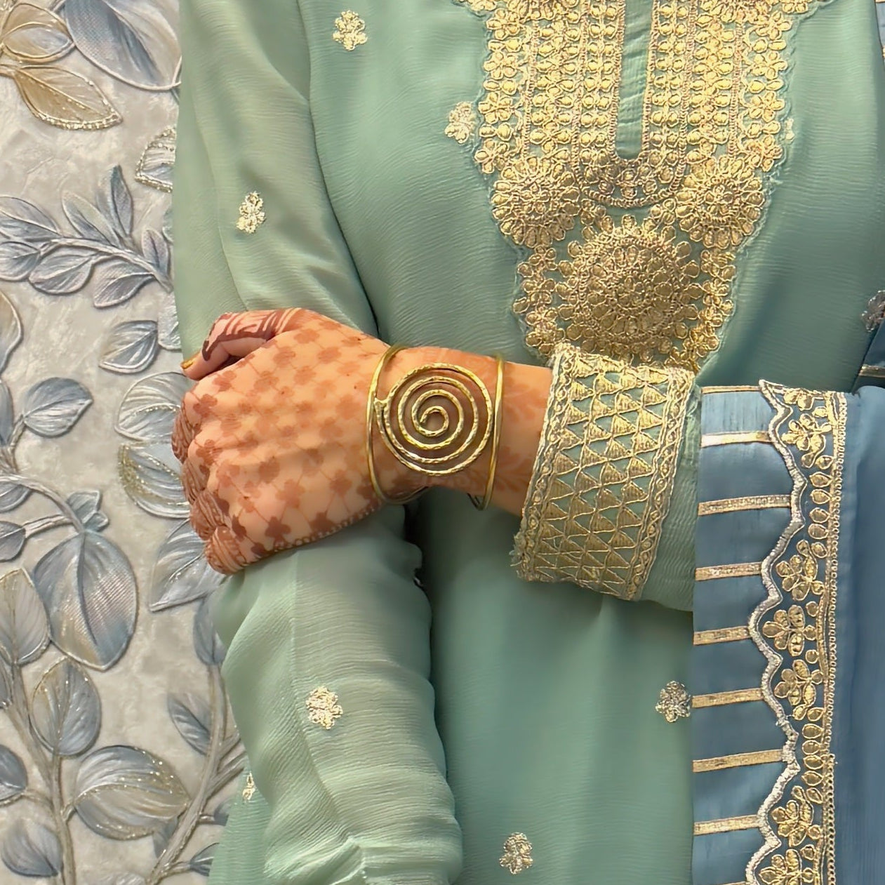 Swirling Water Cuff Bracelet