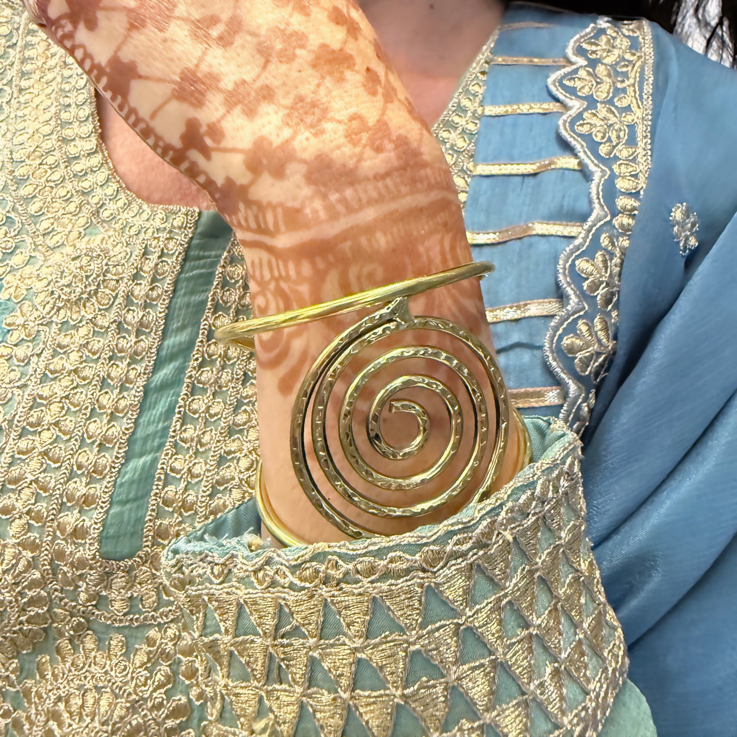 Swirling Water Cuff Bracelet