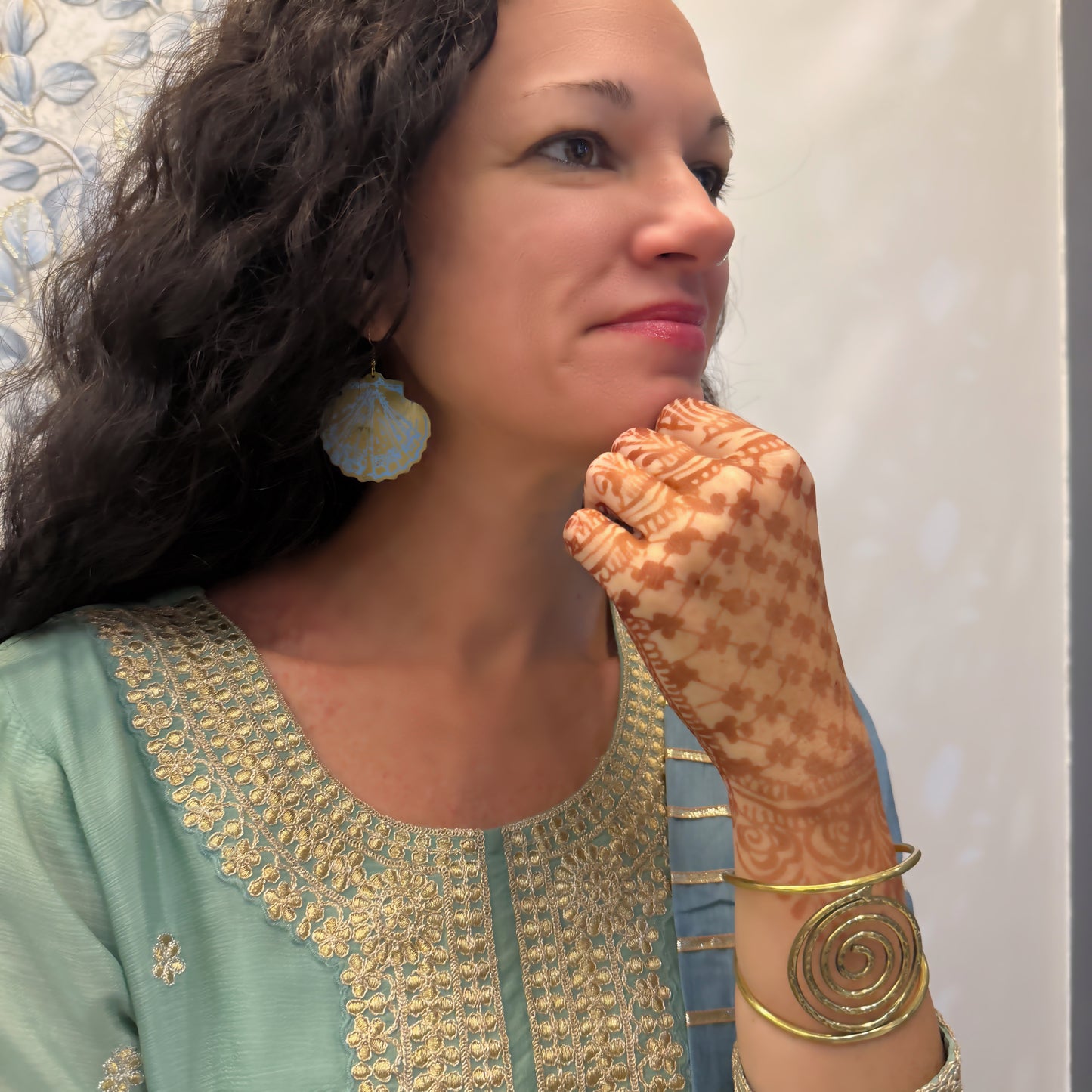 Swirling Water Cuff Bracelet