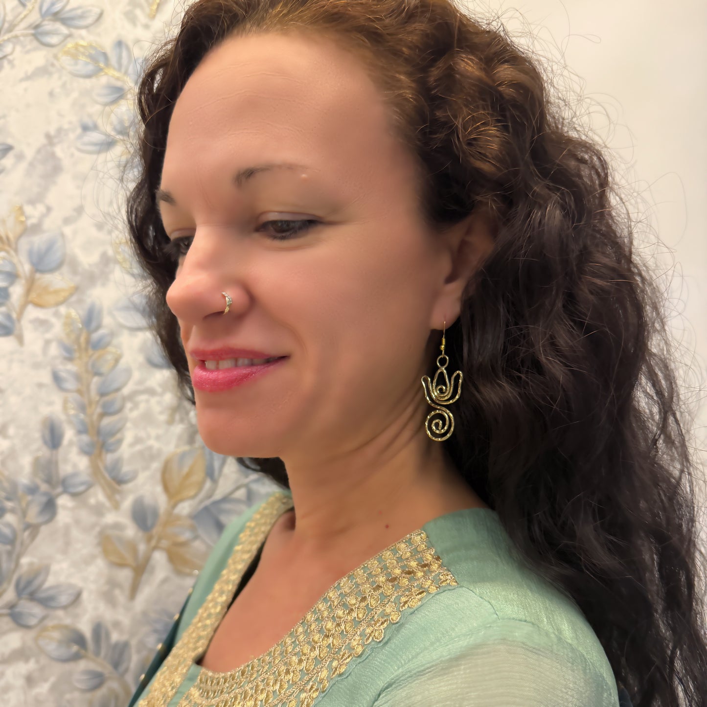 Lotus Swirl Earrings